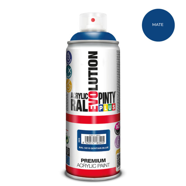 Pintura En Spray Pintyplus Evolution 520Cc Ral 5010 Matt Gentian Blue