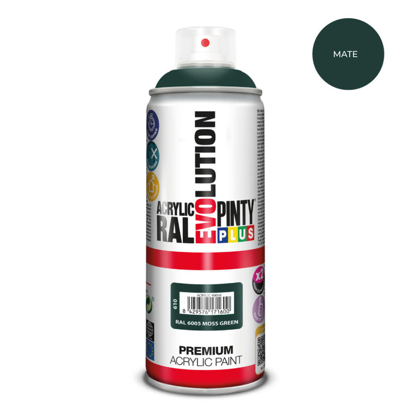 Spray Paint Pintyplus Evolution 520Cc Ral 6005 Matt Moss Green