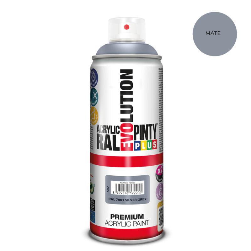 Pintura En Spray Pintyplus Evolution 520Cc Ral 7001 Matt Silver Grey