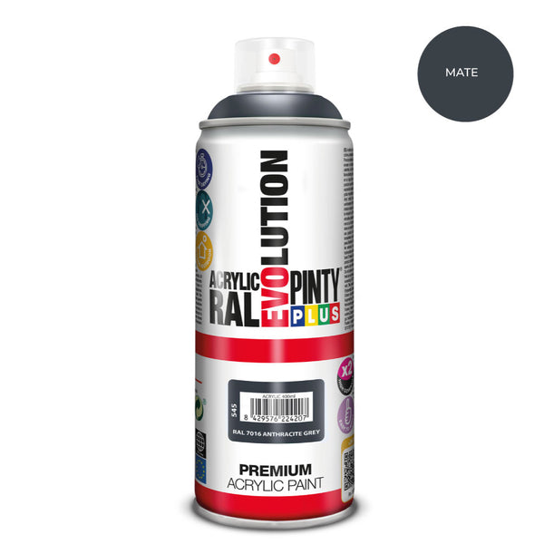 Spray Paint Pintyplus Evolution 520Cc Ral 7016 Matt Anthracite Gray