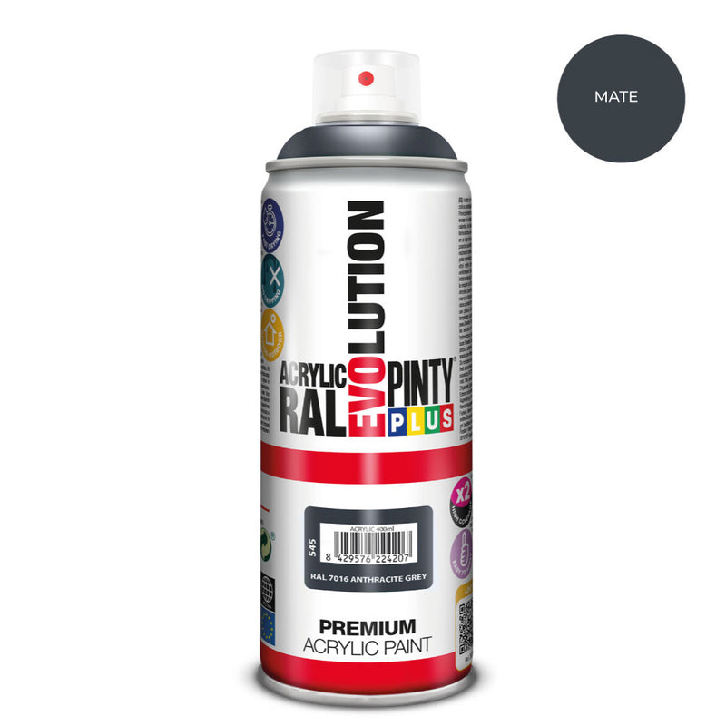 Pintura En Spray Pintyplus Evolution 520Cc Ral 7016 Matt Anthracite Grey