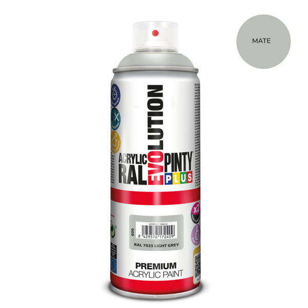 Pintura En Spray Pintyplus Evolution 520Cc Ral 7035 Matt Light Grey