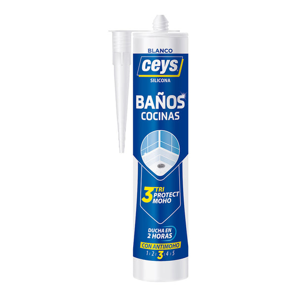 Ceys Triprotect Cocina/Baño Blanco Cartucho 505530