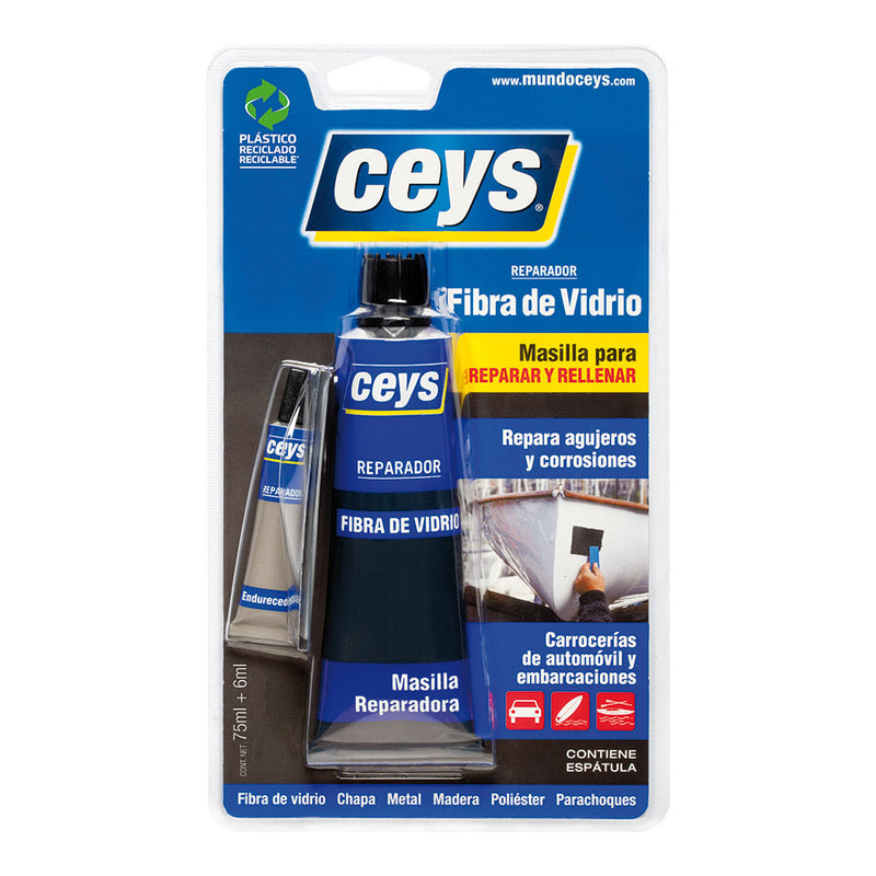 Ceys Fiberglass Repair 75Ml+6Ml Blister 505002