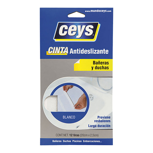 Ceys Anti-slip Strips Bathtubs White 507614