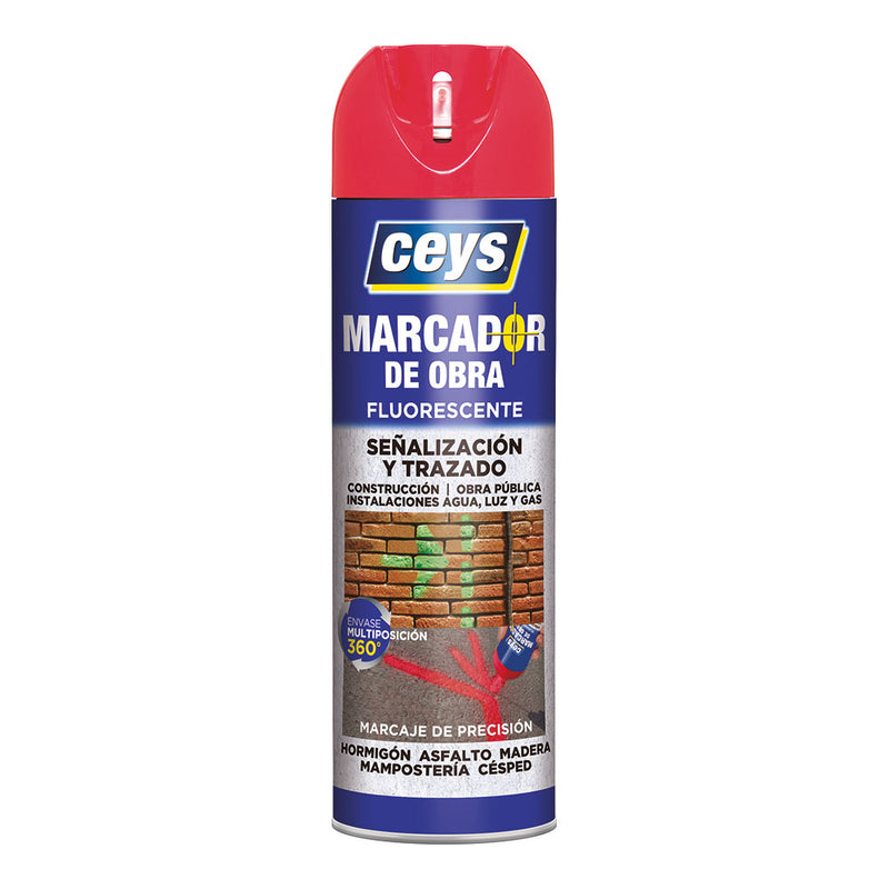 Ceys Red Construction Marker 500Ml 908001