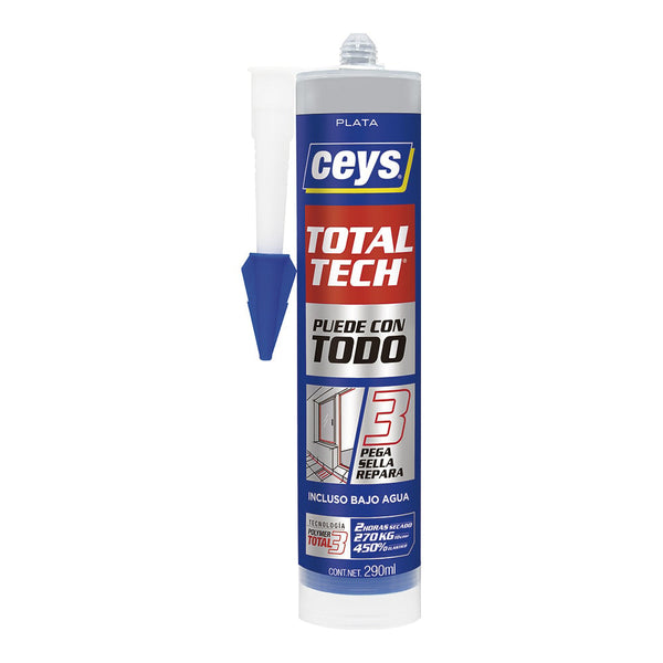 Ceys Total Tech Silver Cartridge 290Ml 507126