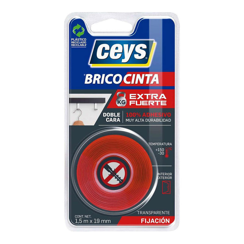 Tackceys Bricotape Transparent 1.5M 507519