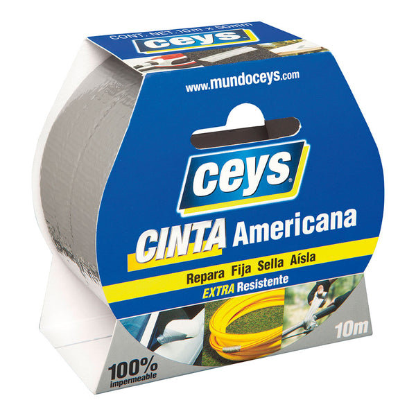 Ceys Silver Duct Tape Roll 10M X 50Mm 507602