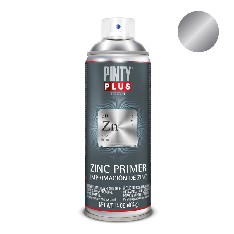 Pintura En Spray Pintyplus Tech Zinc Galvánico 520Cc Z169