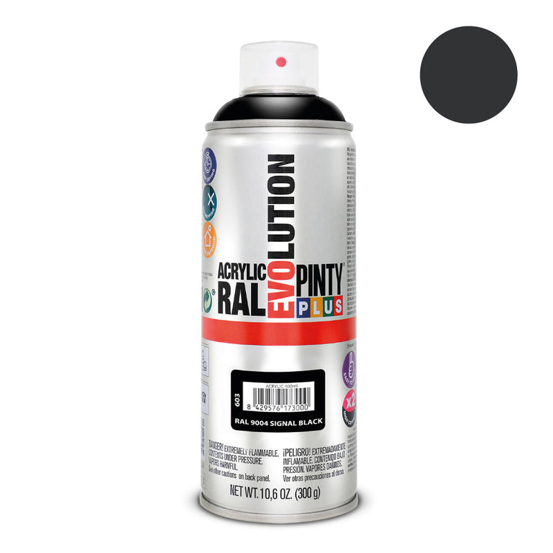 Pintyplus Evolution Spray Paint 520Cc Ral 9004 Black Signals