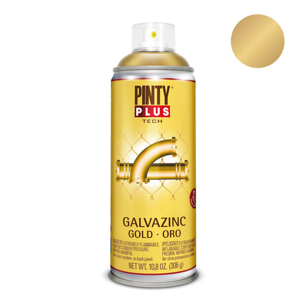 Spray Paint Pintyplus Tech Galvazinc 520Cc Glossy Gold G151