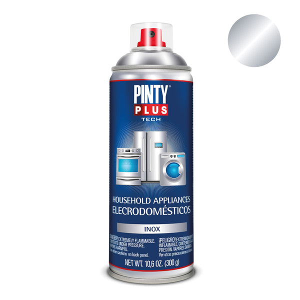 Pintyplus Tech Inox Spray Paint for Appliances E150 Spray 520Cc