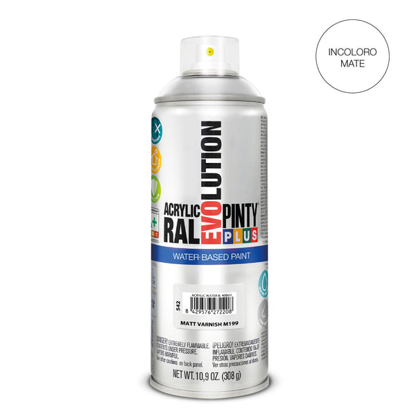 Spray Paint Pintyplus Evolution Water-Based 520Cc M199 Matte Varnish