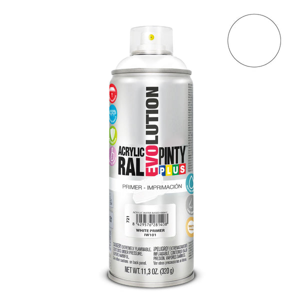 Pintura En Spray Pintyplus Evolution Water-Based 520Cc Imprimación Blanco Iw101