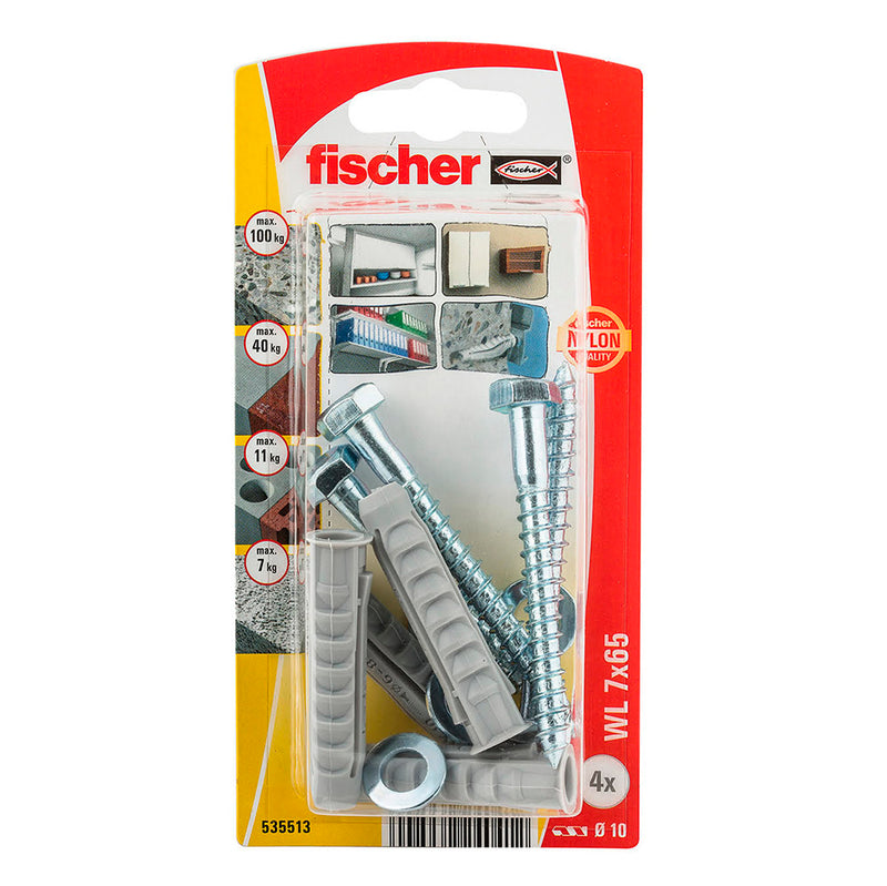 Blister Taco+Tornillo Fischer Wl 7X60Mm K 4 Units, 535513