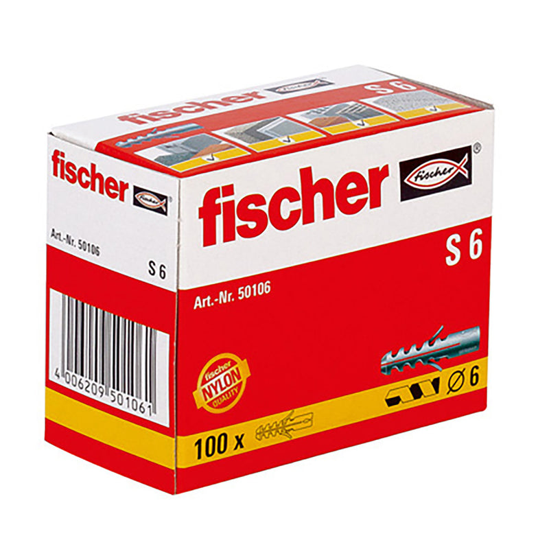 Taco De Expansion S-6Mm Caja 100 Unid, 50106 Fischer