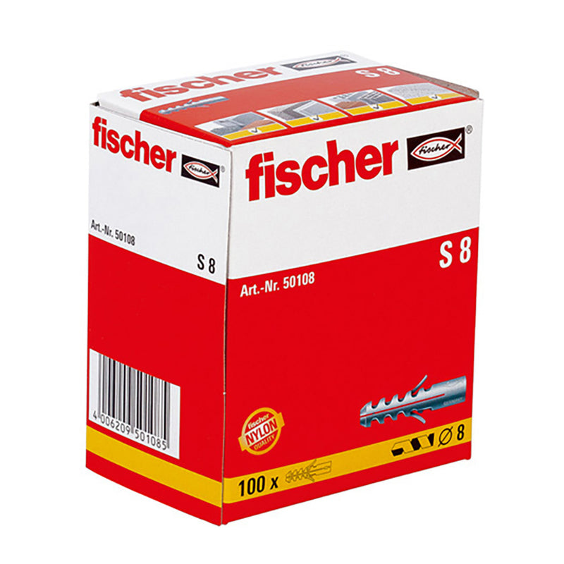 Taco De Expansion S-8Mm Caja 100 Unid, 50108 Fischer