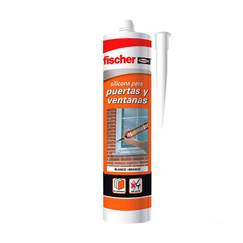 Neutral Silicone Doors and Windows 300Ml White 505444 Fischer