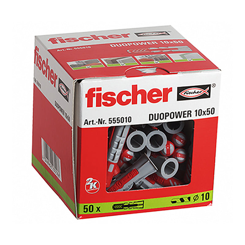 Pack 50 Duopower 10X50 Box 50 Units 555010 Fischer