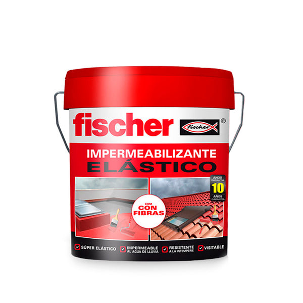 Waterproofing 4L Red With Fibers 547156 Fischer