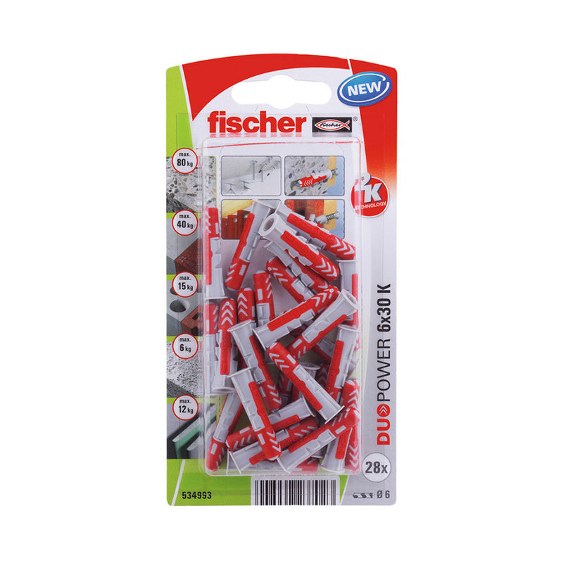 Blister 28 Tacos Duopower Ø6X30Mm 534993 Fischer