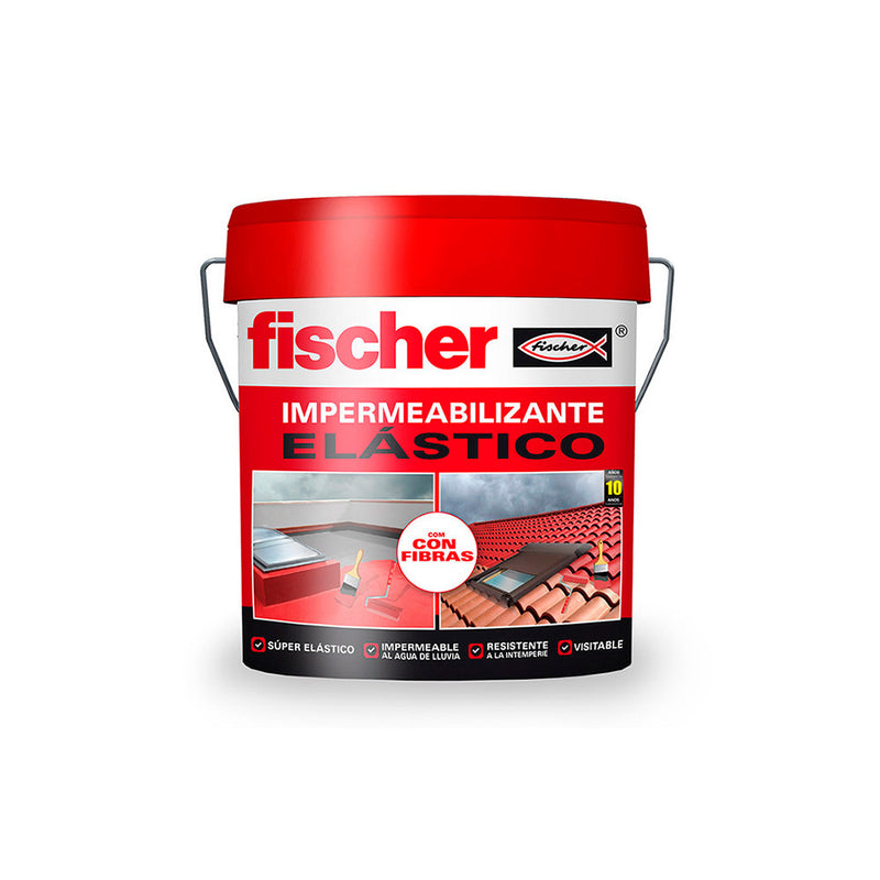 Waterproofing 750ml Red With Fibers 558428 Fischer