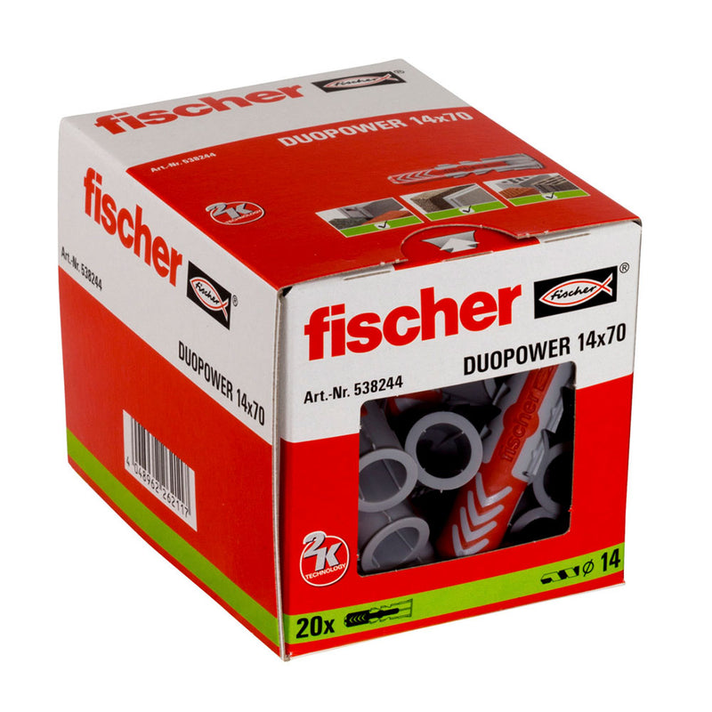 Pack 20 Tacos Duo Power  14X70  538244 Fischer