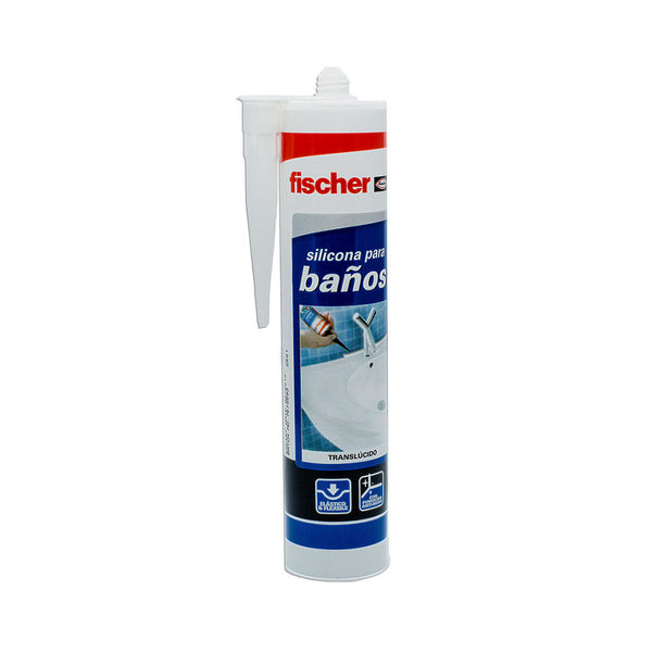 Silicona Sanitarios Transparente 300Ml 20818  Fischer