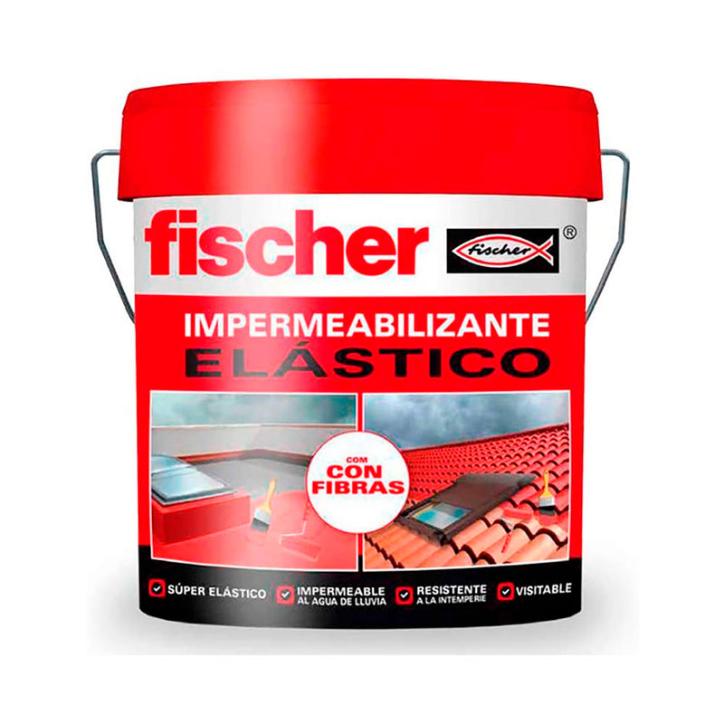 Waterproofing 15L Red With Fibers 547152 Fischer