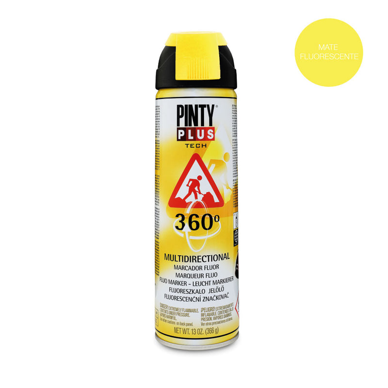 Pintyplus Tech Spray Paint 650cc 360° Marker Yellow T146