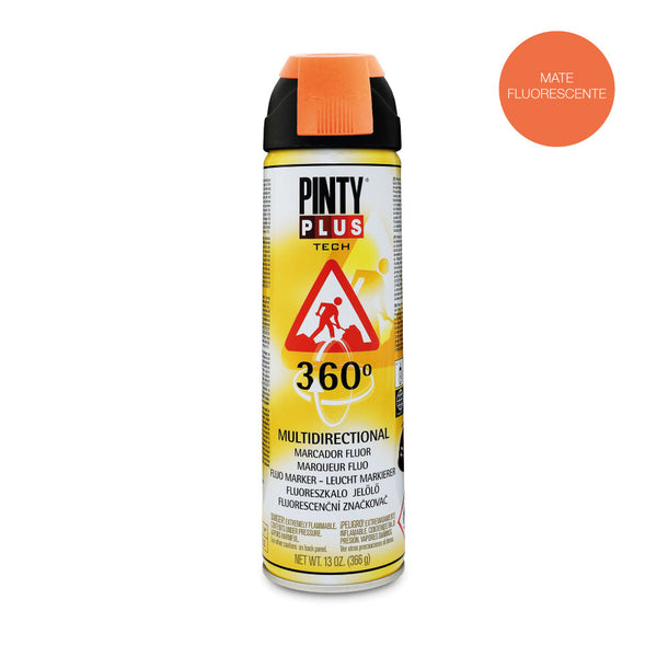 Pintyplus Tech Spray Paint 650cc Marker 360° Orange T143