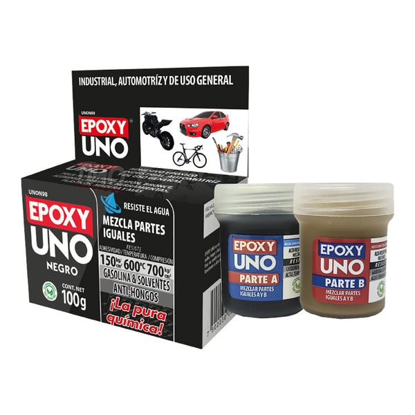 General Black Epoxy Adhesive 100Gr Unon98 Fusion Epoxy Black Label