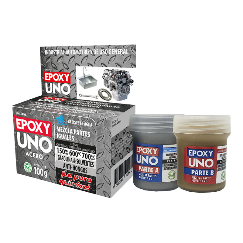 General Steel Epoxy Adhesive 100Gr Unoa98 Fusion Epoxy Black Label