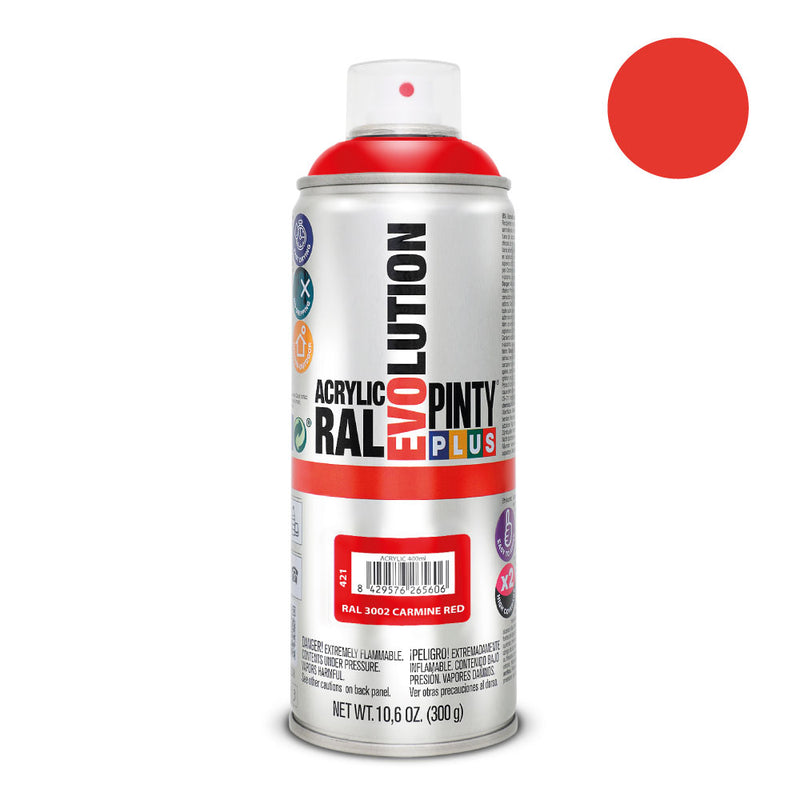 Pintyplus Evolution Spray Paint 520Cc Ral 3002 Carmine Red