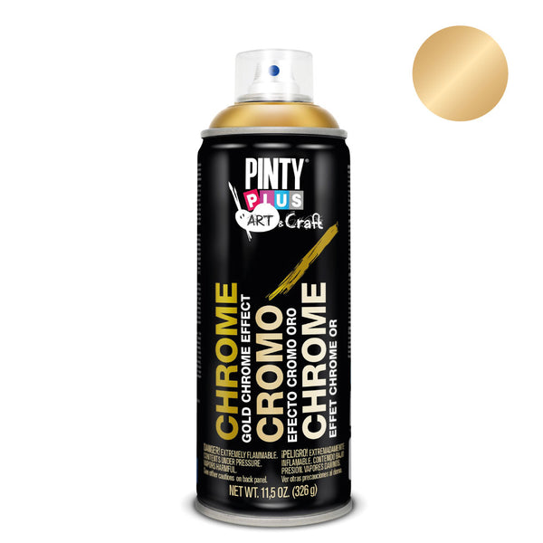 Pintyplus Art &amp; Craft Spray Paint 52Cc Gold Chrome Effect C151