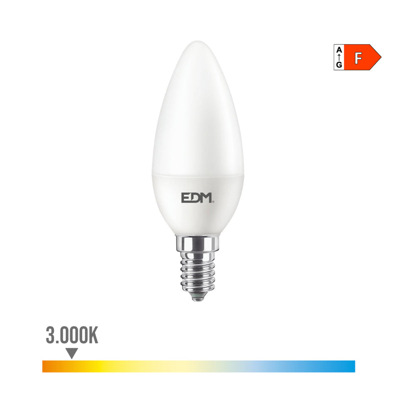 Led Candle Bulb E14 8W 806Lm 3000K Warm Light Ø3.8X11.4Cm Edm