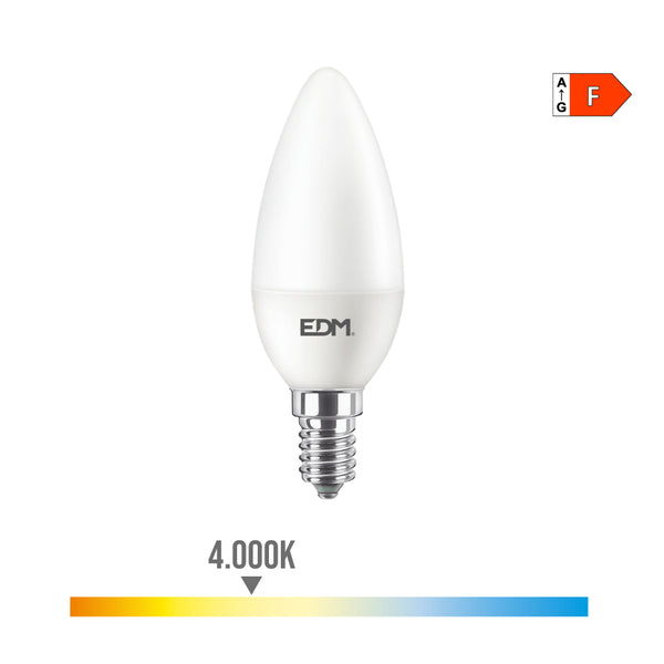 Led Candle Bulb E14 8W 806Lm 4000K Daylight Ø3.8X11.4Cm Edm