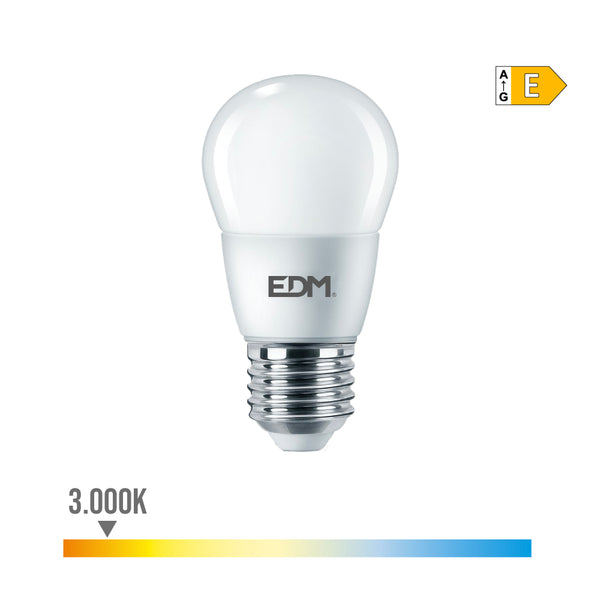 Led Spherical Bulb E27 7W 806Lm 3000K Warm Light Ø4.8X9.3Cm Edm