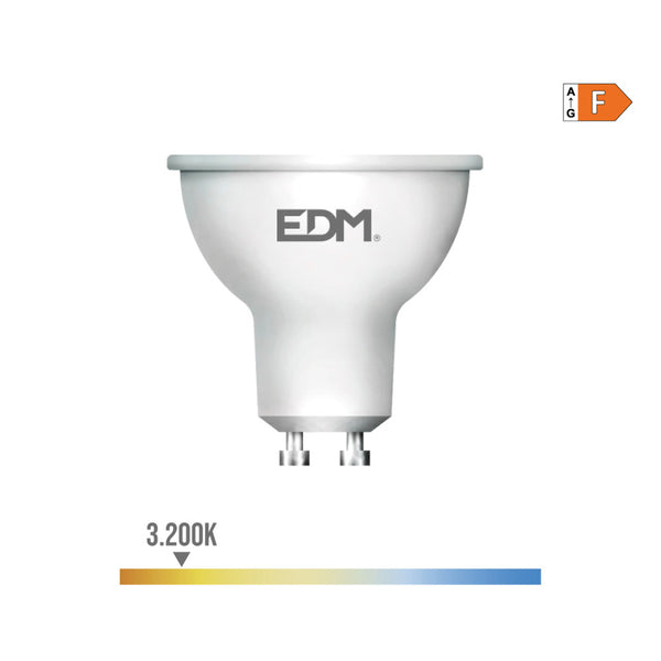 Dichroic Led Bulb Gu10 7W 550Lm 3200K Warm Light 45° Ø5X5.5Cm Edm