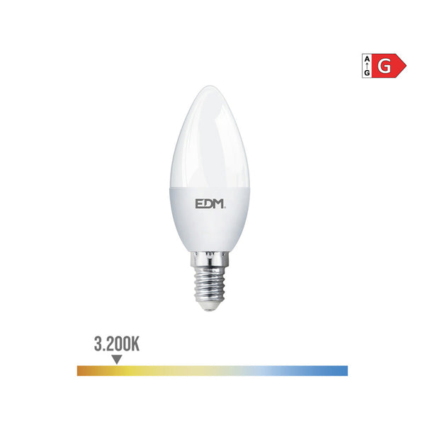 Led Candle Bulb E14 5W 400Lm 3200K Warm Light Ø3.5X10Cm Edm