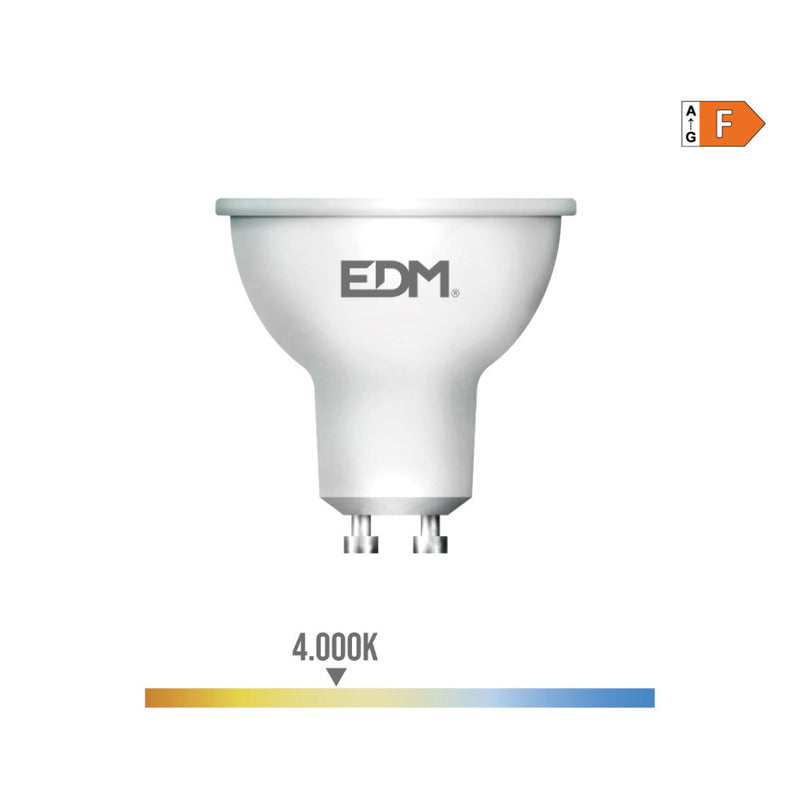 Led Dichroic Bulb Gu10 5W 450Lm 4000K Daylight Ø5X5.5Cm Edm