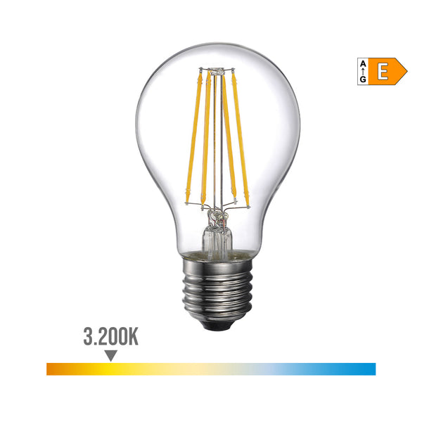 Standard Bulb With LED Filament E27 6W 800Lm 3200K Warm Light Ø6X10.6Cm Edm