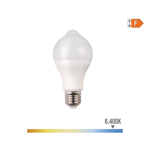 Standard Led Bulb With "Presence And Twilight Sensor" E27 12W 1055Lm 6400K Cold Light Ø6X11Cm Edm