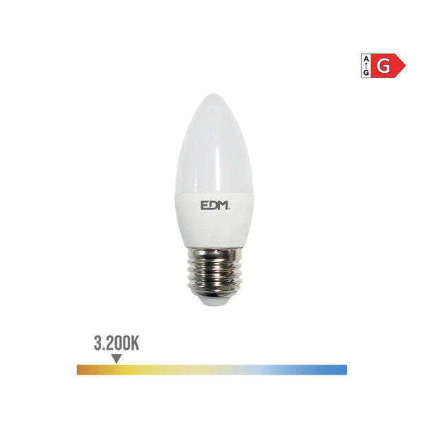 Led Candle Bulb E27 5W 400Lm 3200K Warm Light Ø3.5X10Cm Edm