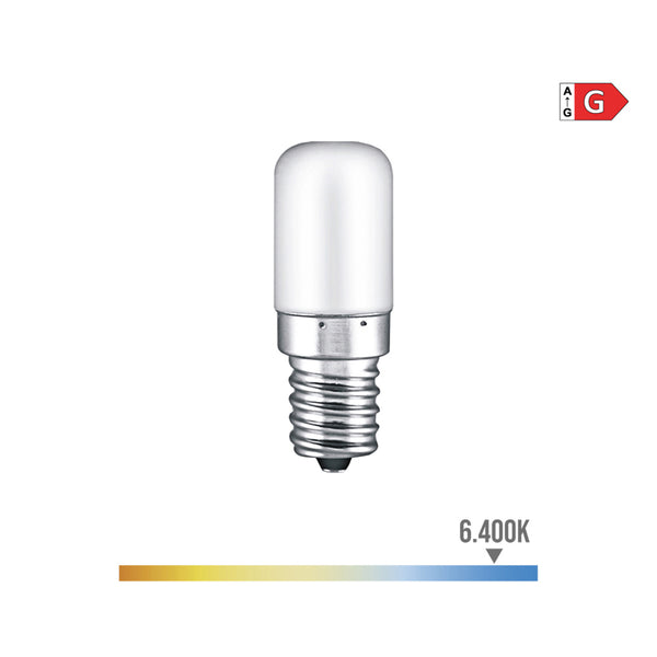 Bombilla Pebetero Tubular Led E14 1,8W 130Lm 6400K Luz Fria Ø1,8X4,8Cm Edm