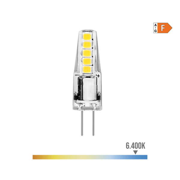 Bi-Pin Silicone Led G4 Bulb 12V 2W 180Lm 6400K Cold Light Ø10X37Mm Edm