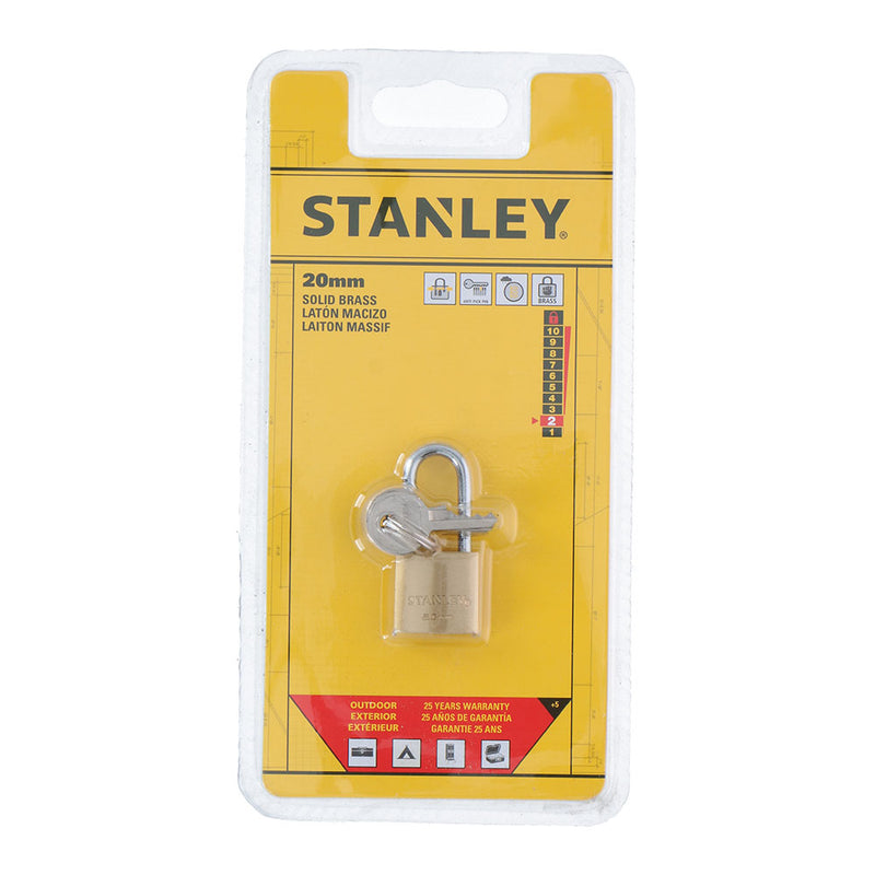 20mm shackle padlock with Stanley key