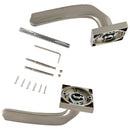 Accesorios para juego de manillas de zamak con roseta cuadrada para puertas modelo 730