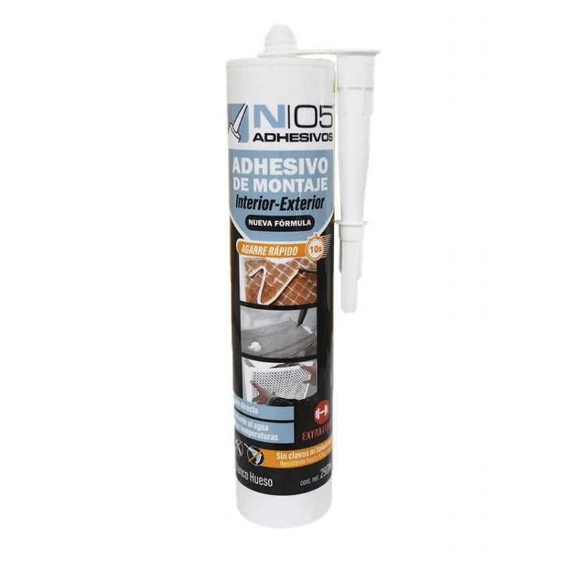 High strength paintable white quick-mount adhesive N05